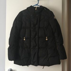 Genuine MONCLER Classic Caban Black Puffer Jacket Size 0 XS